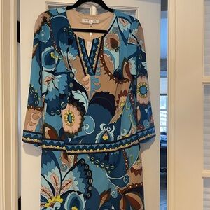 Trina Turk Multicolor Long Sleeve Dress